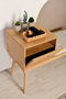 Hanah Home Banco Madera de Carpe Lino Roble y Crema 105x40x45 cm